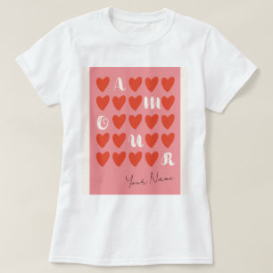Amour minimaliste simple et moderne T-shirt Saint-