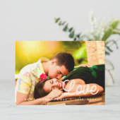 Amour minimaliste Valentine's day carte photo (Debout devant)