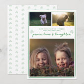 Amour Moderne | Carte de vœux de Nouvel An avec co (Devant / Derrière)