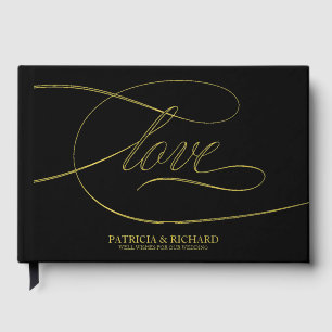 Amour Moderne Élégante Calligraphie Mariage