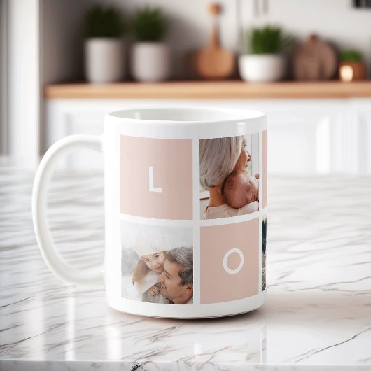 Amour moderne | Photo Collage Mug