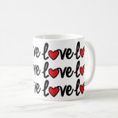 Amour moderne Répéter la Mug Motif (Devant droit)
