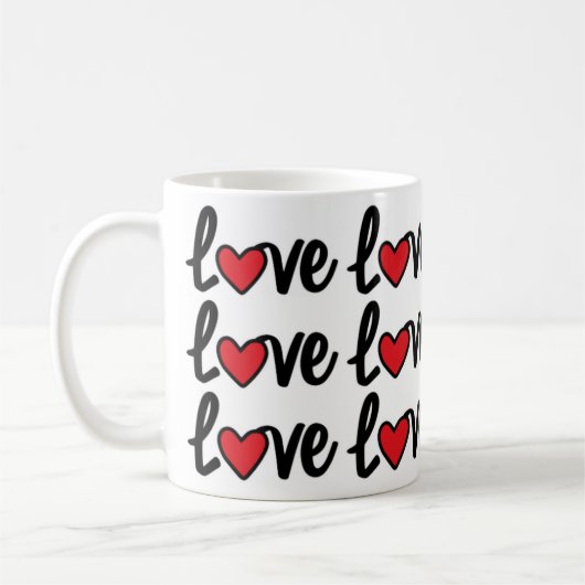 Amour moderne Répéter la Mug Motif (Gauche)