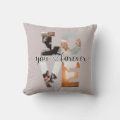 Amour Moderne Vous Toujours Collage Photo Coussin  (Recto)