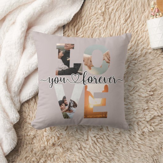 Amour Moderne Vous Toujours Coussin de Collage Pho (Couverture)