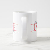 Amour Mon Husky Jumbo Mug (Dos)