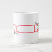 Amour Mon Husky Jumbo Mug (Devant)