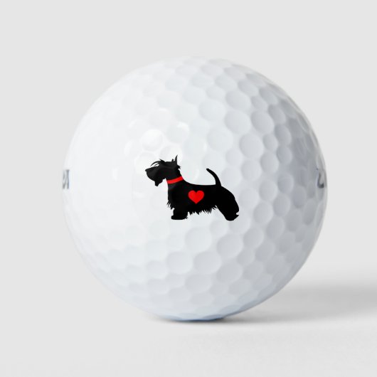 amour mon scottie chien balle de golf (Devant)