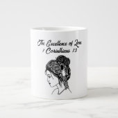 Amour -mug tasse de café géant (Devant)