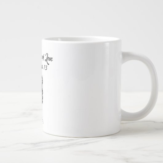 Amour -mug tasse de café géant (Droite)