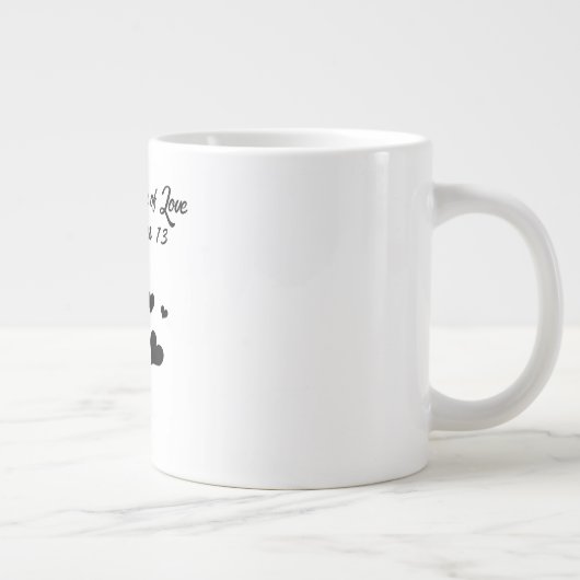 Amour -mug tasse de café géant (Droite)