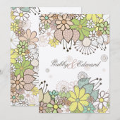 Amour naturel doux Invitation d'invitation au mari (Devant / Derrière)