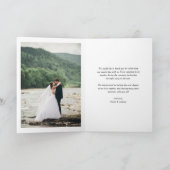 Amour Noir et Merci Joli Script Photo Mariage (Intérieur)