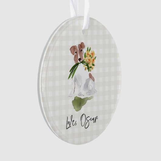 Amour NOM DE COMPAGNIE Gingham Terrier Chien Art A (devant)