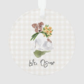 Amour NOM DU CHIEN Terrier Gingham Chien Art à l'a (dos)