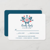 Amour nordique | Mariage RSVP avec choix de repas (Devant / Derrière)