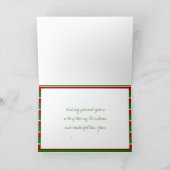 amour, paix, carte de vacances de joie (Intérieur)