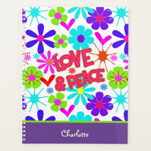 Amour & Paix Hippie Fleur Puissance personnalisée