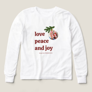Amour Paix Joie Photo Enfants Noël Rouge Bourgogne