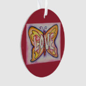 Amour Papillon Word Art Cadeau de vacances (devant)