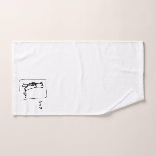 amour parakeet serviettes (Serviette à main)