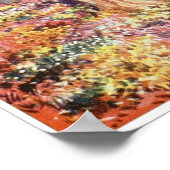 Amour parmi les flamants roses poster vintage (Coin)