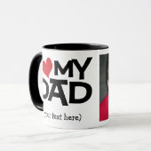 Amour personnalisé d'I ma tasse de photo de papa (Devant gauche)