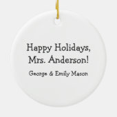 Amour personnalisé mon ornement de niveleuses de (Dos)