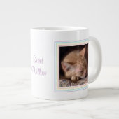AMOUR PET Grosse Mug blanc + Texte / Arc-en-ciel (Devant droit)