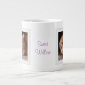 AMOUR PET Grosse Mug blanc + Texte / Arc-en-ciel (Devant)