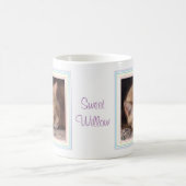 AMOUR PET Mug blanc + Texte / Arc-en-ciel (Centre)