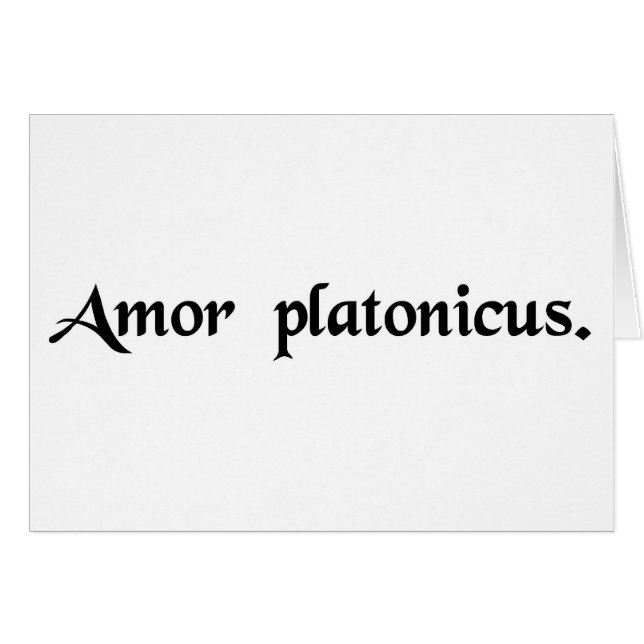 Amour platonique (Devant horizontal)