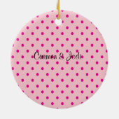 Amour Poisson Couple Ornement de Noël (Dos)