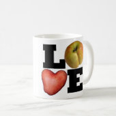 AMOUR Pomme Coeur Pomme Mug (Devant droit)