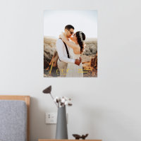 Amour | Poster personnalisé Mariage photo Couple F