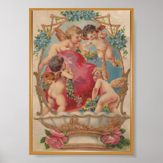 Amour poster vintage cupide (Devant)