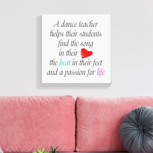 Amour Pour Apprendre À Danser Canevas Mur Art (Insitu(Salon))