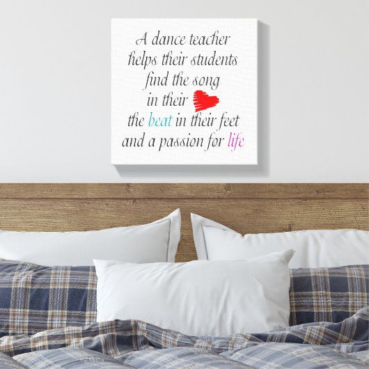 Amour Pour Apprendre À Danser Canevas Mur Art (Insitu(Chambre))