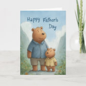 Amour qui grandit Carte de fête du Père plus forte (Devant)