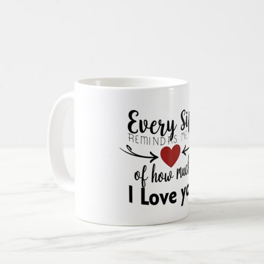 Amour Rappel Mug (Devant gauche)