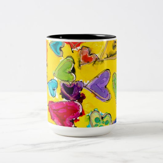 Amour Rempli Coeurs Mug (Centre)