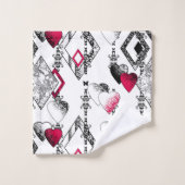 Amour, résille, patchwork (Gant de toilette)