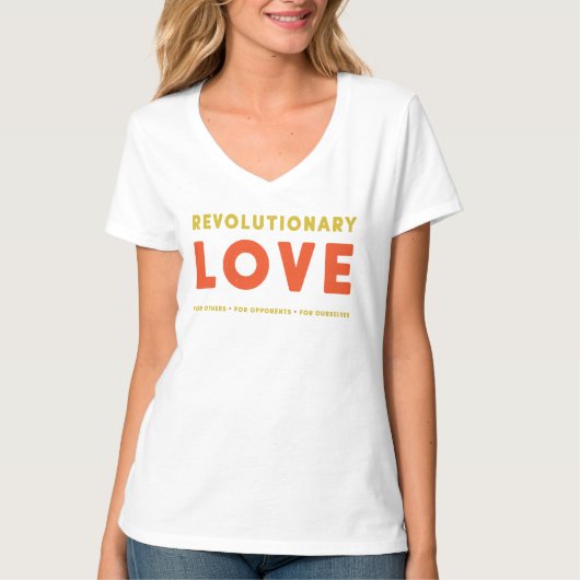 Amour révolutionnaire dans le T-shirt de trois (Devant)