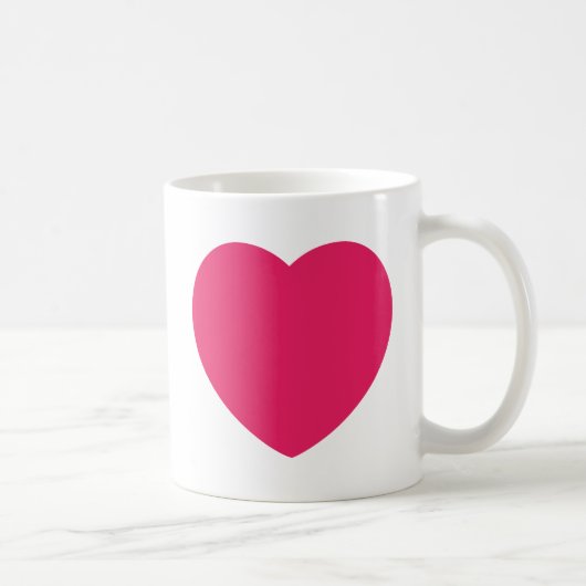 Amour Romantique Coeur Rouge Mug (Droite)