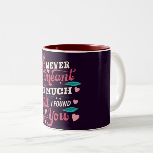 Amour romantique Letter Mug (Devant droit)