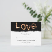 Amour romantique Sparklers Mariage RSVP (Debout devant)