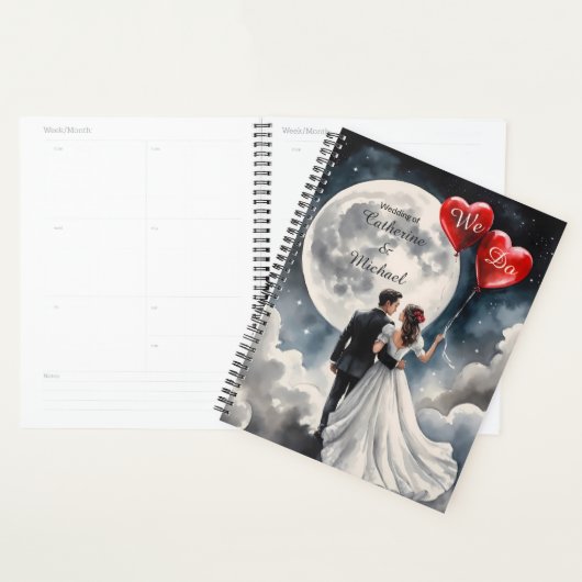 Amour romantique sur Cloud Neuf Mariage Fairytale (Devant avec enveloppe)