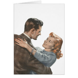 Amour Romantique Vintage Jeunes Mariés Danse-t-on?