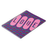 AMOUR ROSE MANDALA CARNET BLEU CLAIR (Côté gauche)