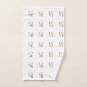 Amour, rouge et jaune (Serviette à main)